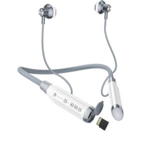 Sports Wireless Bluetooth Neckband Earphone A12L – V6.0 Headset with 800mAh Battery, 120H Playtime & TF Card Slot