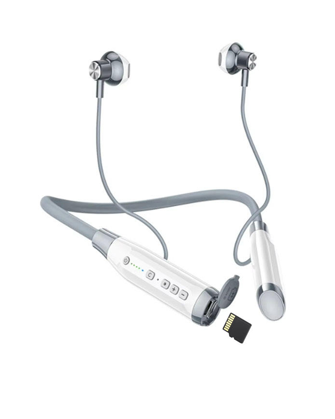 Sports Wireless Bluetooth Neckband Earphone A12L – V6.0 Headset with 800mAh Battery, 120H Playtime & TF Card Slot