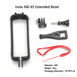 Insta360 X5 Protective Frame Housing Case with Cold Shoe Mount Silicone Case Storage bag for Action Camera Accessories
