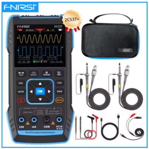 Dual Channel Digital Oscilloscope FNIRSI 2C53T Upgrade 3in1 Oscilloscope Multimeter Signal Generator 50MHz  
