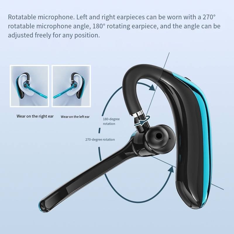 M80A Single Ear Wireless Business Headset - Bluetooth 5.3 Earpiece with ENC Noise Cancelling Mic & Smart One-to-Two Connectivity - Image 3