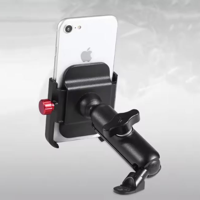 Motowolf Premium Mobile Phone Holder for Bike & Motorcycle - 360° Rotation Anti-Shake Mount - Image 3