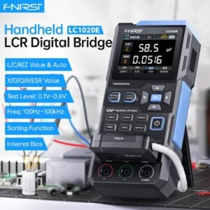 FNIRSI LC1020E Handheld Digital LCR Meter - 100KHz High-Precision L/C/R/Z/ESR Component Tester with 2.8" TFT Color Display