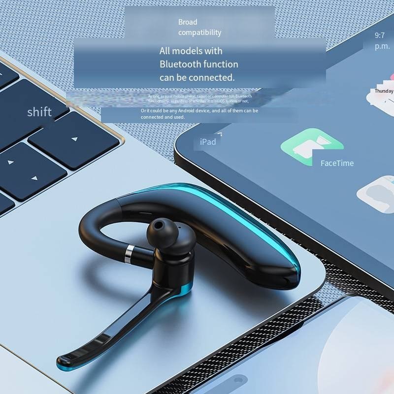 M80A Single Ear Wireless Business Headset - Bluetooth 5.3 Earpiece with ENC Noise Cancelling Mic & Smart One-to-Two Connectivity - Image 8