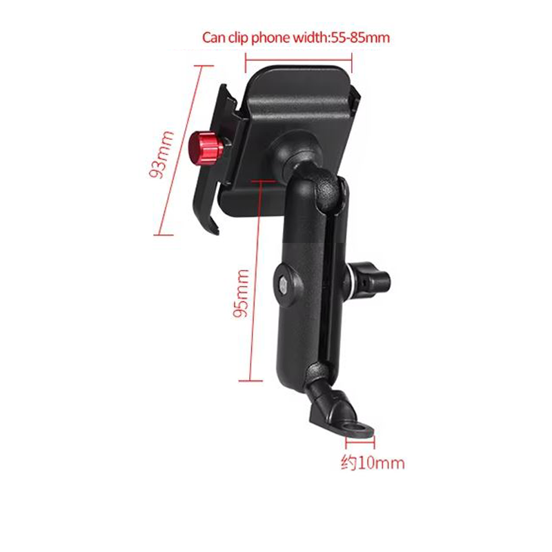 Motowolf Premium Mobile Phone Holder for Bike & Motorcycle - 360° Rotation Anti-Shake Mount - Image 5