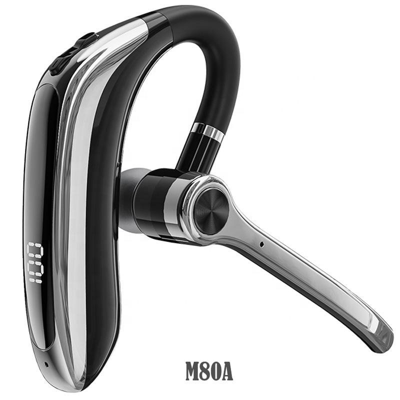 M80A Single Ear Wireless Business Headset - Bluetooth 5.3 Earpiece with ENC Noise Cancelling Mic & Smart One-to-Two Connectivity - Image 2