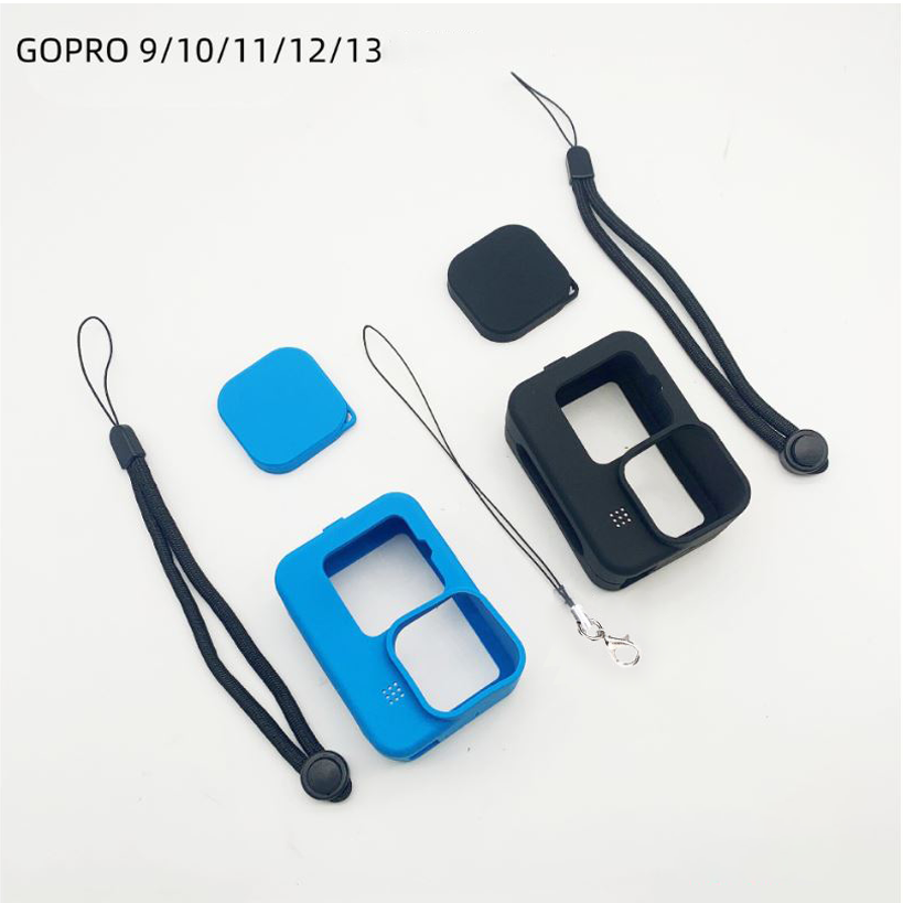Silicone Case for Gopro 13/12/11/10/9 Anti-Fall Case Sports Camera Bare Unit Protective Case Lens Cover Accessories