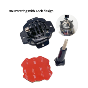 360 Degree Rotating Helmet Mount With 3M Adhesive Sticker For Gopro Hero 10/9/8/7/6/5 Xiaomi Yi Action Camera Accessories