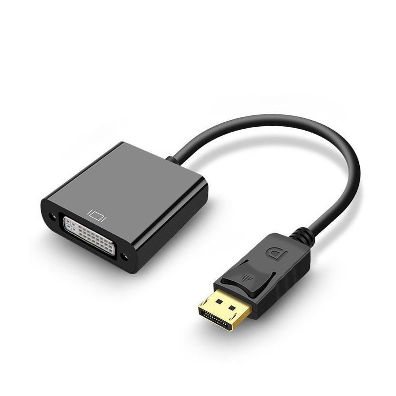 DisplayPort to DVI Adapter Cable,1080p DP Male to DVI Female Converter, Gold-Plated Passive Video Adapter with Latch for Desktop, PC, Graphics Card, Laptop, Monitor, Projector