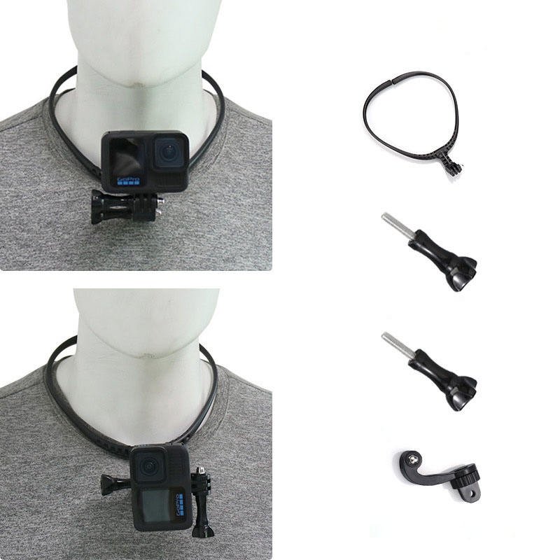 Hands Free Wearable Neck Holder Lazy Phone Stand Universal Hanging Mount for IPhone 15ProMax Samsung GoPro Dock Station Bracket