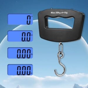 50kg Heavy Duty Hanging Scale for Airplane Baggage Weight Check, Compact & CE ROHS Approved